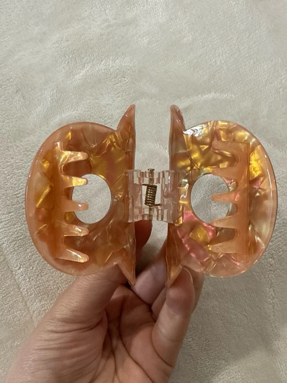 Disney-inspired Mickey donut hair claw clip